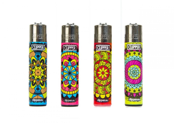 Зажигалка Clipper Mandala patern - Бренд Clipper - Магазин бонгов бонгшоп.рф
