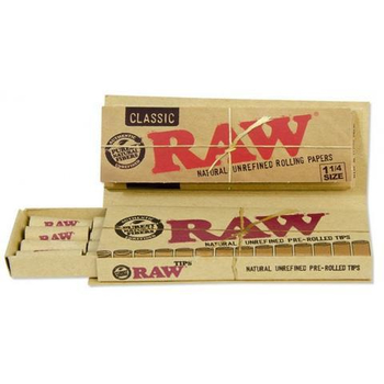 Бумажки Raw Connoisseur 1 1/4 size + Pre-rolled tips - Самокрутки - Бумага с фильтрами - Магазин бонгов бонгшоп.рф